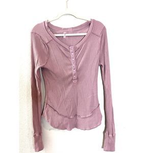 Free People Movement Rally Layering Henley in Lavender Size XS